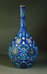 ボトルベース（William de Morgan & Co.製、James or John Herseyの装飾、Sand