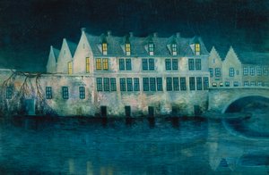 ブルージュの夜; La Nuit a Bruges 作： William Degouve de Nuncques