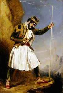 An Evzone（油彩・紙） 作： William Derby