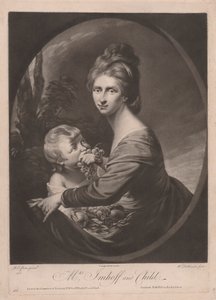 イムホフ夫人と子供 作： William Dickinson