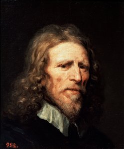 1640 年以前のアブラハム ファン デル ドアトの肖像画。 作： William Dobson