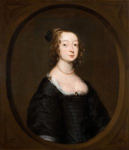 女性の肖像」1645年 作： William Dobson