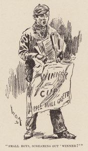 "「勝者！」と叫ぶ小さな少年たち"(刻印) 作： William Douglas Almond
