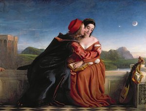 1837年、リミニ出身のフランチェスカ。 作： William Dyce
