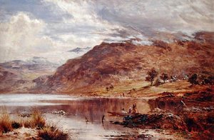 ウェールズ、ハーレフの近くにあるクム・バイチャン 作： William E. Harris