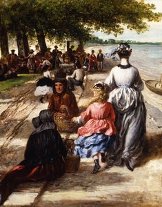 ビーチの近く、グロスター、1877 作： William E. Winner