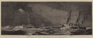 Berehaven沖のHMS Devastationの海上裁判 作： William Edward Atkins