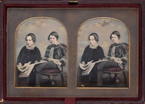 二人の少年の肖像（1850年代 作： William Edward Kilburn