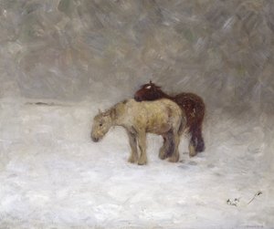 吹雪、1891年頃（キャンバスに油彩） 作： William Edward Stott