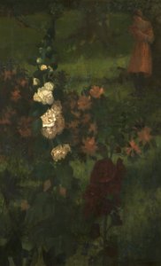 Hollyhocks（おとぎ話）1890 作： William Edward Stott