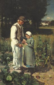野外では、アントワープオンオワーズ、1882年 作： William Edward Stott