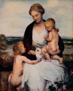 私の考えは私の子供です、c1900、1912 作： William Edward Stott