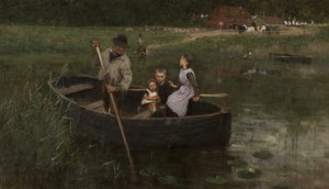 フェリー、1887 作： William Edward Stott