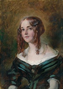 緑のドレスの少女 作： William Etty