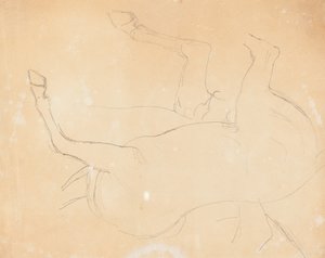 馬の習作 [裏面] 作： William Etty
