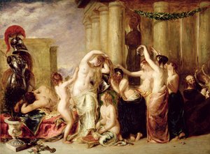 ヴィーナスのトイレ（油彩・パネル） 作： William Etty