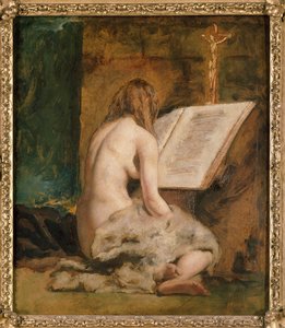 懺悔するマグダレン（1835年 作： William Etty