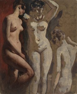 3つの立っている女性のヌード