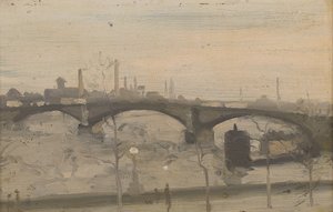 チェルシーのテムズ川 作： William Evelyn Osbourne