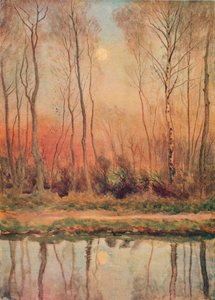 A Surrey Canal, Evening」（1893年頃 作： William Eyre Walker