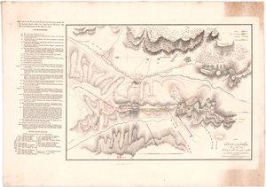 アルブエラの戦いを示す平面図 作： William Faden