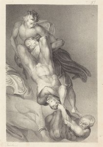 マイケル・アンジェロの最後の審判の一部 作： William Fairland after John Flaxman