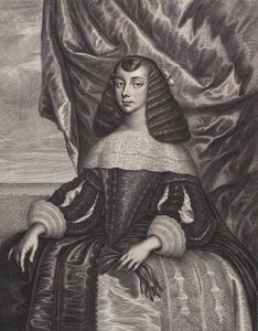 カトリーヌ・オブ・ブラガンザ、1662年。 作： William Faithorne