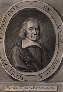 トーマス・ホッブス、イギリスの哲学者、c1668 1894 作： William Faithorne
