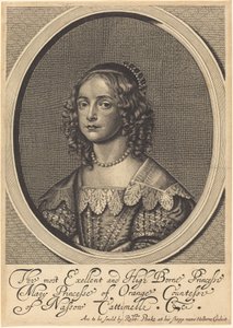 オレンジの王女メアリー 作： William Faithorne after Sir Anthony van Dyck