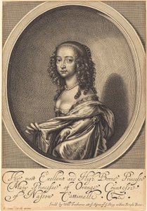 オレンジの王女メアリー 作： William Faithorne after Sir Anthony van Dyck