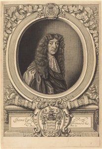 パース伯ジェイムズ・ドラモンド 作： William Faithorne after Sir Peter Lely