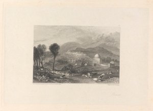ラマとレイチェルの墓 作： William Finden