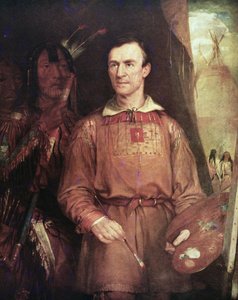 ジョージ・カトリン（1798-1872）1849年（油彩・キャンバス 作： William Fisk