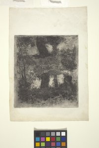 Paisagem com Fauno e Piscina (Paisagem Refletida) (gravura) 作： William Forsyth