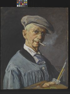画家の男 (キャンバスに油彩) 作： William Forsyth