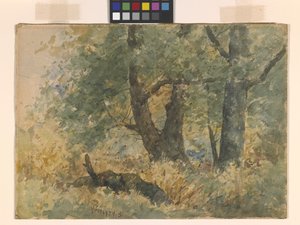 森の風景（水彩） 作： William Forsyth