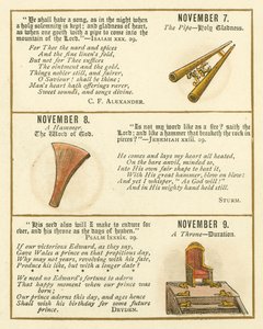 聖書エンブレム記念誌のページ（カラーリトグラフ） 作： William Foster