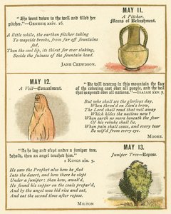 聖書エンブレム記念誌のページ（カラーリトグラフ） 作： William Foster