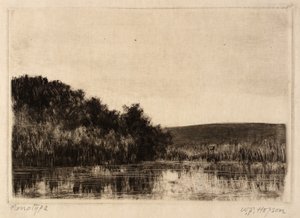 川の風景 作： William Fowler Hopson
