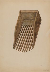 クランベリー収穫用スクープ、1942年頃。 作： William Frank
