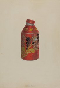 トールウェア・ティーキャディ、1938年頃 作： William Frank
