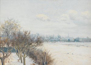 1891年、ウーズ渓谷の冬 作： William Fraser Garden