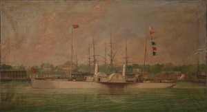 外輪船「エラ号 作： William Frederick Mitchell