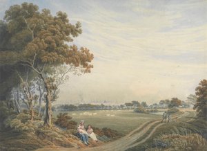 セント ジョンズ ウッドからのロンドン市街の遠景 作： William Frederick Wells