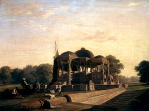 フルウッドの古代寺院、1826年。 作： William Frederick Witherington