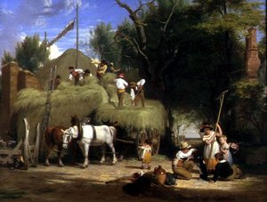 スタッキング・ヘイ 作： William Frederick Witherington