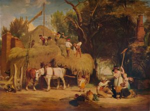 スタッキングヘイ、1840年、1938年 作： William Frederick Witherington