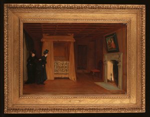 ホーンテッドチャンバーへの訪問、1869年 作： William Frederick Yeames