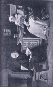 塔の中のレディジェーングレイ、世界最高の本の図書館、1940年頃のイラスト 作： William Frederick Yeames
