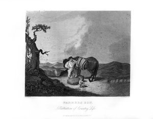 「農夫の息子」、c1872。 作： William G Jackman